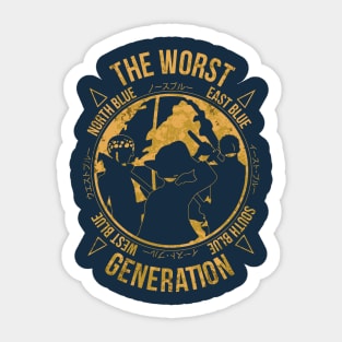 One Piece - The Worst Generation Sticker